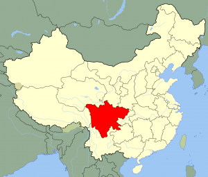 La région du Sichuan, voisine du Tibet 